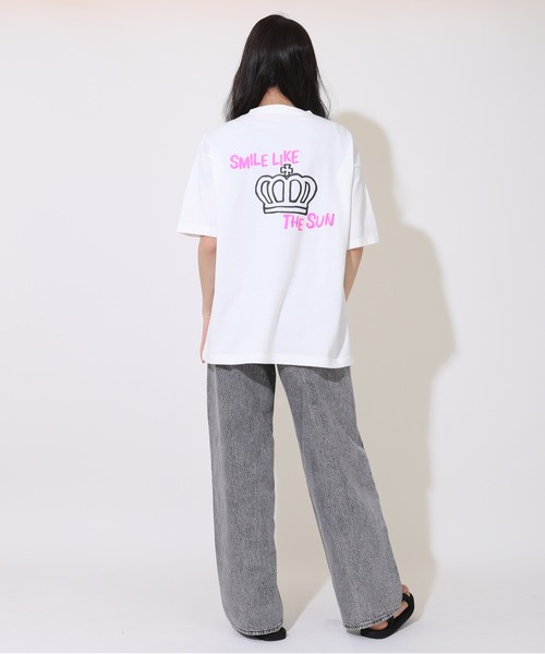 BABYDOLL(ベビードール)の「親子お揃い SUMMER 転写 Tシャツ 9374A(Tシャツ/カットソー・レディース・ブラック/ホワイト・S/M/L/XL)」の6枚目の写真