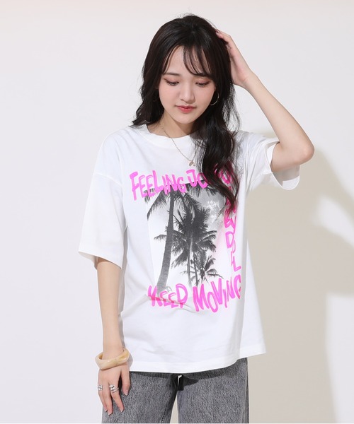 BABYDOLL(ベビードール)の「親子お揃い SUMMER 転写 Tシャツ 9374A(Tシャツ/カットソー・レディース・ブラック/ホワイト・S/M/L/XL)」の8枚目の写真