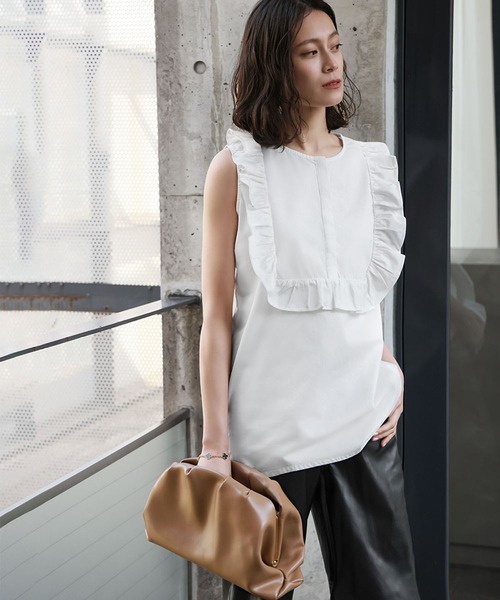 ✨くみ様専用✨【新品】ELFRANK フリルデザインノースリーブ