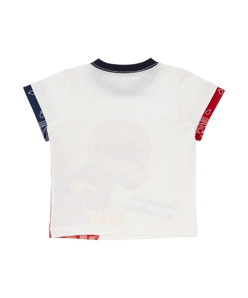 セール】袖切替バンダナ柄Tシャツ（Tシャツ/カットソー
