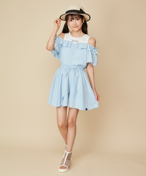 JENNI（ジェニィ）の「ドットチュールサマーハット（ハット・キッズ・ブラック/オフホワイト・54cm/56cm）」の11枚目の写真