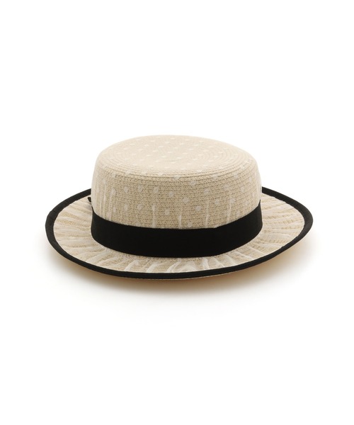 JENNI（ジェニィ）の「ドットチュールサマーハット（ハット・キッズ・ブラック/オフホワイト・54cm/56cm）」の14枚目の写真