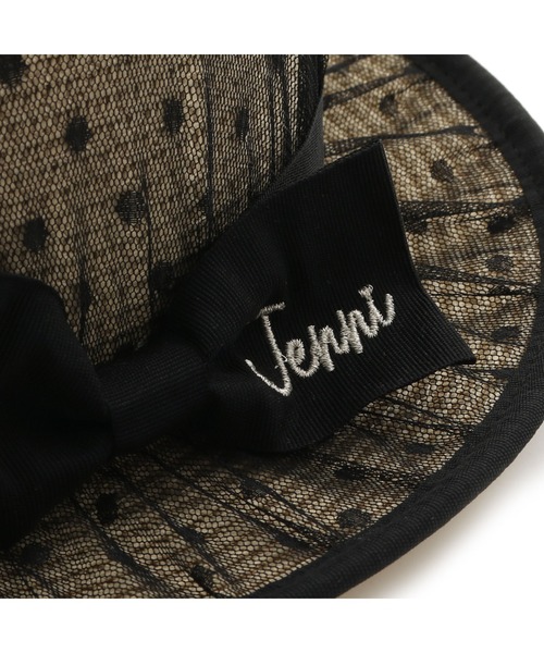 JENNI（ジェニィ）の「ドットチュールサマーハット（ハット・キッズ・ブラック/オフホワイト・54cm/56cm）」の17枚目の写真