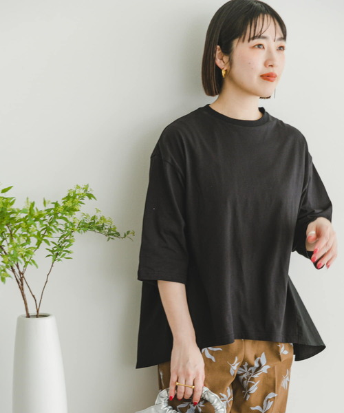 Drawer - 2020/SS完売 YOKOCHAN バックギャザー Tシャツカットソー 新品 コカ coca バックギャザーTシャツ （White） -ファッション通販