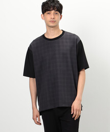 COMME　CA COMMUNE（コムサコミューン）の「チェック切り替え Ｔシャツ（Tシャツ/カットソー・メンズ）」