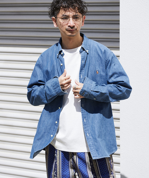 JOURNAL STANDARD relume（ジャーナルスタンダード　レリューム）の「【POLO RALPH LAUREN / ポロ ラルフローレン】 クラシックフィット BDシャツ（シャツ/ブラウス・メンズ・ダークブルー/コバルトブルー・MEDIUM/LARGE）」の9枚目の写真