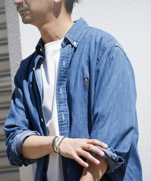 JOURNAL STANDARD relume（ジャーナルスタンダード　レリューム）の「【POLO RALPH LAUREN / ポロ ラルフローレン】 クラシックフィット BDシャツ（シャツ/ブラウス・メンズ・ダークブルー/コバルトブルー・MEDIUM/LARGE）」の10枚目の写真