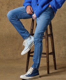 THEOREM | mp12235- Comfy Denim Tapered Pants（Distressed）デニムテーパードパンツ(デニムパンツ)