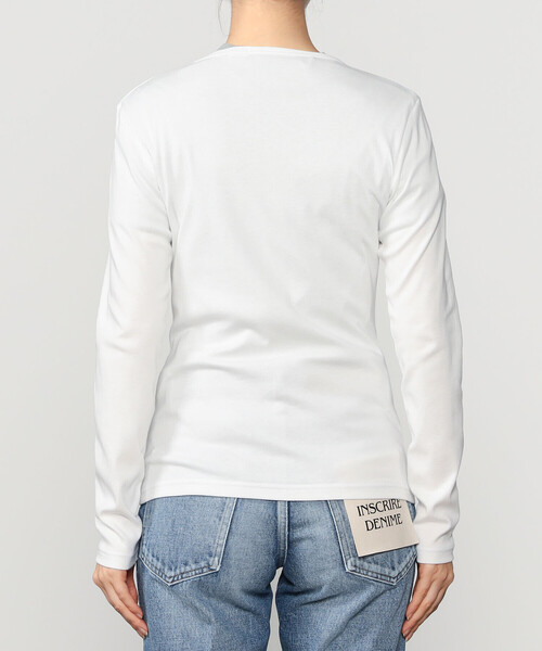 YOUNG&OLSEN The DRYGOODS STORE(ヤングアンドオルセン)の「YOUNG&OLSEN | コットン 長袖カーディガン WOMEN(カーディガン/ボレロ・レディース・ブラック/ホワイト・1)」の7枚目の写真