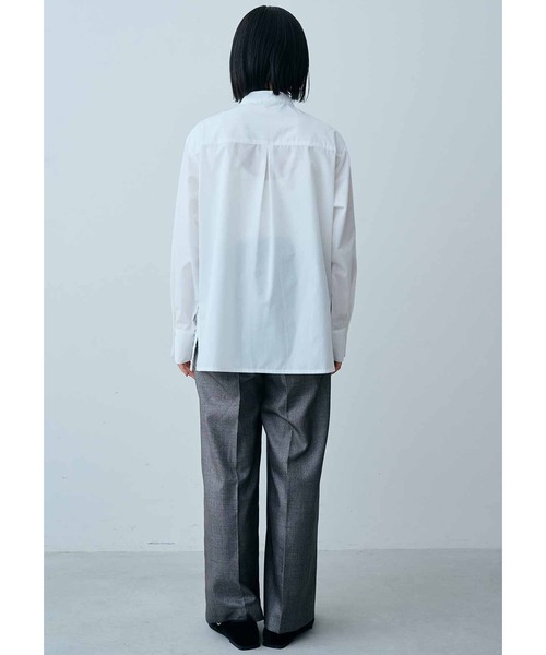 MEDE19F（メデジュウキュウ）の「ＭＥＤＥ１９Ｆ　バンドカラーレースコンビシャツ（シャツ/ブラウス・レディース・ライトブルー/ホワイト・LARGE/MEDIUM/X-LARGE）」の4枚目の写真