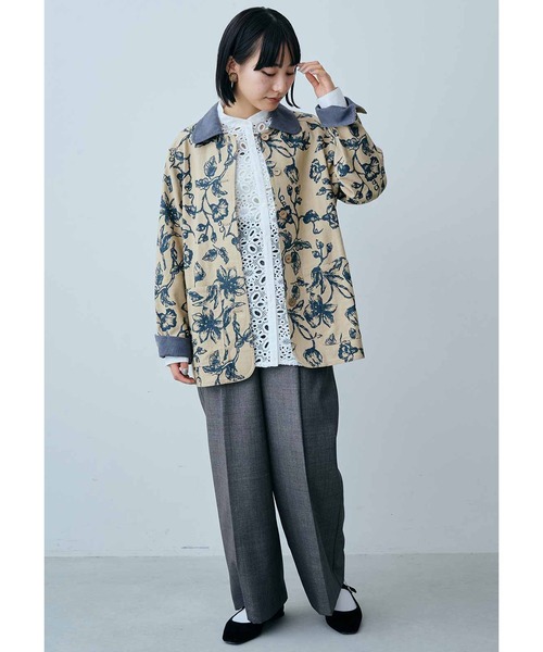 MEDE19F（メデジュウキュウ）の「ＭＥＤＥ１９Ｆ　バンドカラーレースコンビシャツ（シャツ/ブラウス・レディース・ライトブルー/ホワイト・LARGE/MEDIUM/X-LARGE）」の18枚目の写真