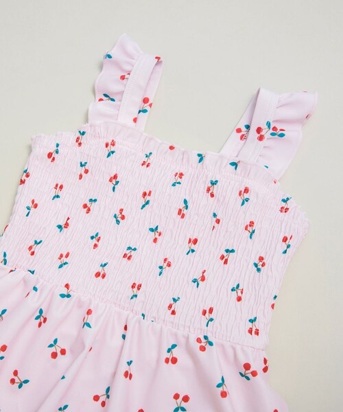 BRANSHES(ブランシェス)の「【水着/SWIM】さくらんぼ柄スイムワンピース(水着・キッズ・アイボリー/ピンク・90/100/110/120/130)」の11枚目の写真