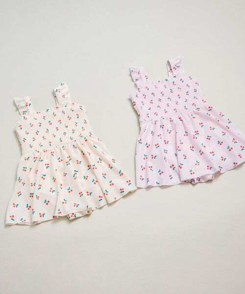 BRANSHES(ブランシェス)の「【水着/SWIM】さくらんぼ柄スイムワンピース(水着・キッズ・アイボリー/ピンク・90/100/110/120/130)」の15枚目の写真