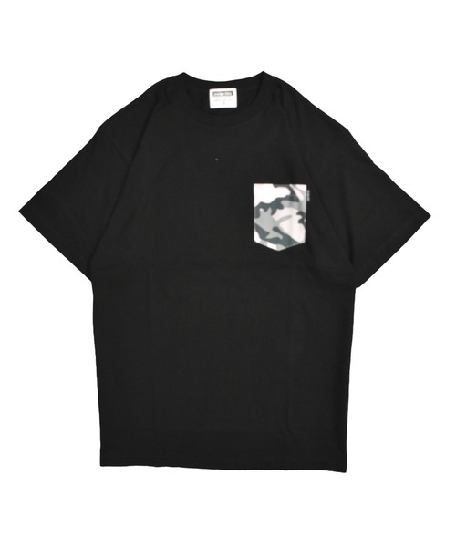 DOUBLE STEAL(ダブルスティール)の「柄ポケット Tシャツ(Tシャツ/カットソー・メンズ・ブラック系1/ブラック系3/ホワイト系4/ブラック系その他/ブラック系4/ホワイト系3/ホワイト系5/ホワイト系1・X-LARGE/LARGE)」の6枚目の写真