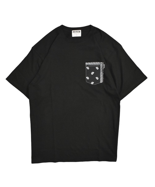 DOUBLE STEAL(ダブルスティール)の「柄ポケット Tシャツ(Tシャツ/カットソー・メンズ・ブラック系1/ブラック系3/ホワイト系4/ブラック系その他/ブラック系4/ホワイト系3/ホワイト系5/ホワイト系1・X-LARGE/LARGE)」の7枚目の写真