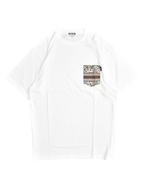 DOUBLE STEAL(ダブルスティール)の「柄ポケット Tシャツ(Tシャツ/カットソー・メンズ・ブラック系1/ブラック系3/ホワイト系4/ブラック系その他/ブラック系4/ホワイト系3/ホワイト系5/ホワイト系1・X-LARGE/LARGE)」の10枚目の写真