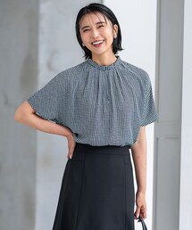 美品 23区 ブロドリー ダンデル 2WAY ブラウス 洗える ボウタイシャツ 美品 23区 ブロドリー ダンデル 2WAY ブラウス 洗える ボウタイ