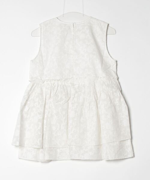 AMERICAN RAG CIE（アメリカンラグシー）の「ティアードノースリーブブラウス（シャツ/ブラウス・レディース・オフホワイト/ライム/ブラック・FREE）」の4枚目の写真