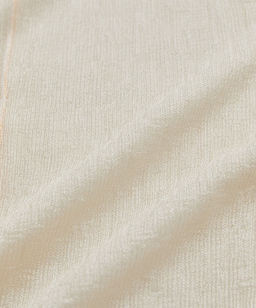 VIS（ビス）の「【洗える】裾スリットシアーニットプルオーバー（ニット/セーター・レディース・ブラック系その他/グリーン系その他/ホワイト系その他5・FREE）」の22枚目の写真