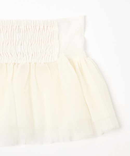 mysty woman（ミスティウーマン）の「チュールフリルコルセットベルト　131823（ベルト・レディース・チャコールグレー/アイボリー・FREE）」の22枚目の写真