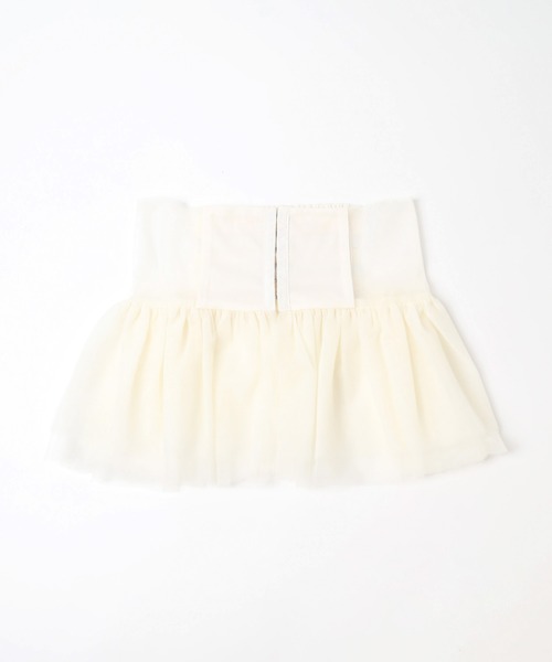 mysty woman（ミスティウーマン）の「チュールフリルコルセットベルト　131823（ベルト・レディース・チャコールグレー/アイボリー・FREE）」の20枚目の写真