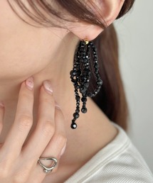 iso（イソ）の「ボリュームリボンビーズピアス-volume ribbon beads pierce-（ピアス（両耳用））」