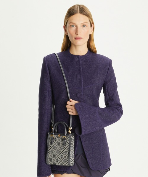 【最終値下】Tory Burch Tモノグラムジャガード ハンドバッグ トリー バーチ「T モノグラム」に新作、