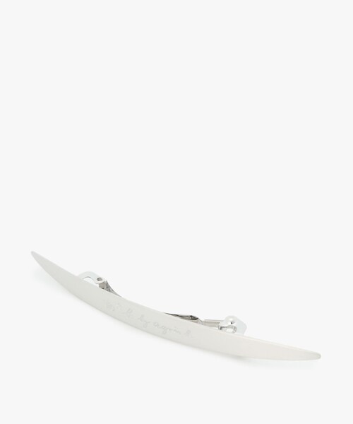 To b. by agnes b.（トゥービーバイアニエスベー）の「ロゴ バレッタ（ヘアゴム・レディース・シルバー系その他・FREE）」の3枚目の写真