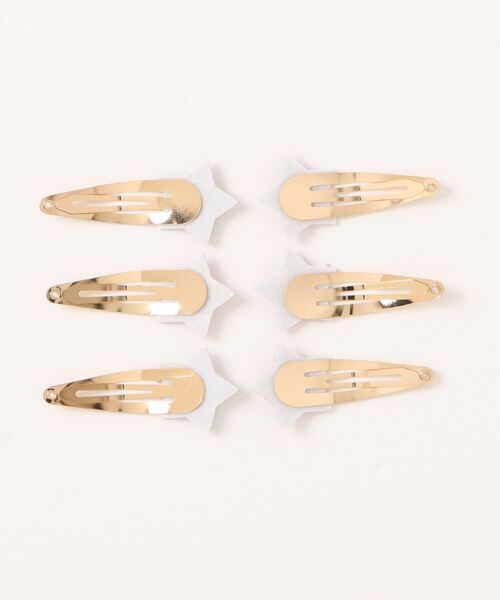 hymy(ヒュミュ)の「【 hymy-ヒュミュ- 】キラキラ グリッター モチーフ パッチンピン 6個セット ( kids )_(ヘアピン・キッズ・B/A・FREE)」の6枚目の写真