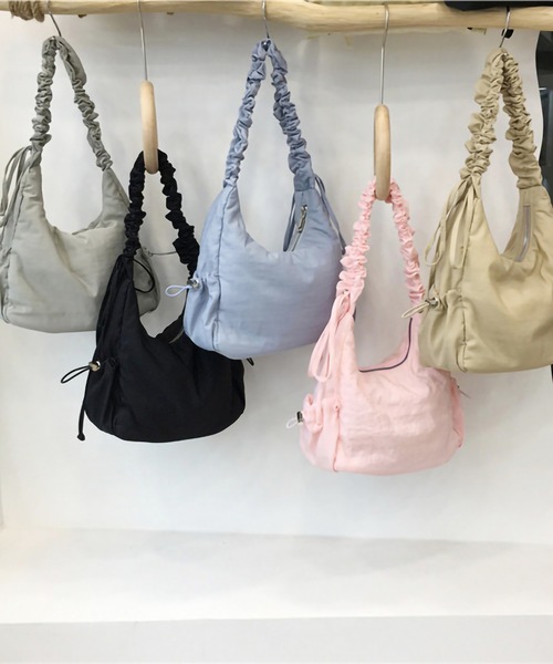セール】ギャザーハンドル くしゅくしゅシャーリング ショルダー