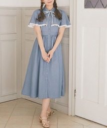 Areeam | 配色フリルケープワンピース(ワンピース)