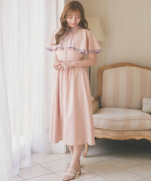 アリーム チェックケープワンピース チェックケープワンピース/Areeam（アリーム）のワンピース