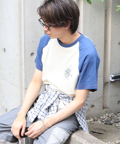 DOUBLE NAME（ダブルネーム）の「配色ﾗｸﾞﾗﾝBACK刺しゅうTEE（Tシャツ/カットソー・レディース・ネイビー/イエロー/ブラック・FREE）」の13枚目の写真