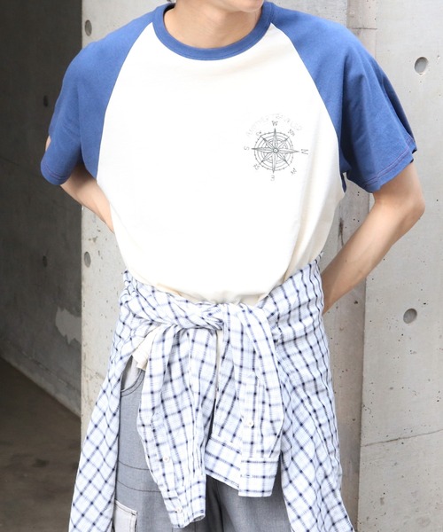 DOUBLE NAME（ダブルネーム）の「配色ﾗｸﾞﾗﾝBACK刺しゅうTEE（Tシャツ/カットソー・レディース・ネイビー/イエロー/ブラック・FREE）」の16枚目の写真