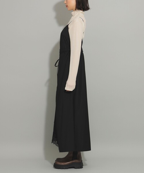 Ray BEAMS（レイビームス）の「レース トリム アシメ キャミ ワンピース（ワンピース・レディース・ブラック/オフホワイト・0/1）」の18枚目の写真