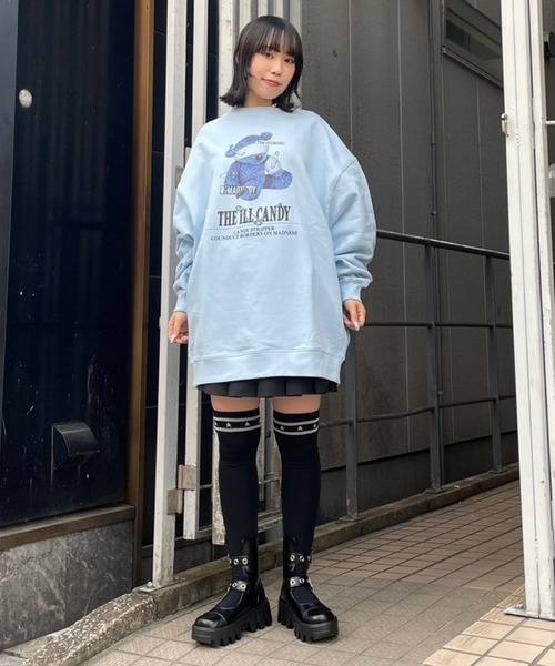 Candy Stripper（キャンディストリッパー）の「STAR LINE KNEE HIGH ソックス（ソックス/靴下・レディース・ブラック/ピンク系その他/ネイビー・FREE）」の12枚目の写真