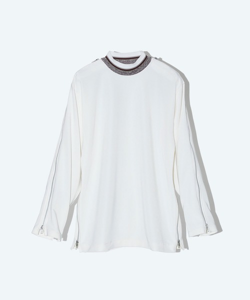 TOGA PULLA(トーガ プルラ)の「【TOGA PULLA/トーガプルラ】Code pique jersey top/コードピケジャージートップ/TP242-JK235(Tシャツ/カットソー・レディース・ブラック/ホワイト・36)」の2枚目の写真