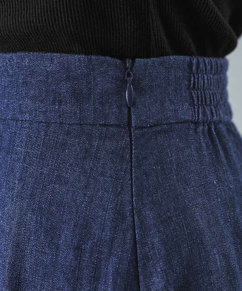 STYLE DELI（スタイルデリ）の「【セット対応】サマーデニムフレアスカート（デニムスカート・レディース・ダークブルー・SMALL/MEDIUM）」の8枚目の写真