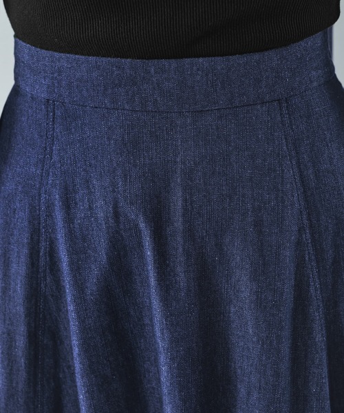 STYLE DELI（スタイルデリ）の「【セット対応】サマーデニムフレアスカート（デニムスカート・レディース・ダークブルー・SMALL/MEDIUM）」の9枚目の写真