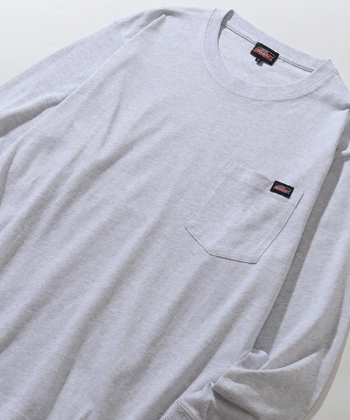 Dickies(ディッキーズ)の「【GENUINE DICKIES/ジェニュインディッキーズ】ポケット付き 長袖 リブ Tシャツ(Tシャツ/カットソー・メンズ・ネイビー/ホワイト/ブラック/アッシュグレー/ダークブルー・XL/M/L)」の12枚目の写真