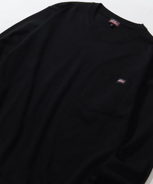 Dickies(ディッキーズ)の「【GENUINE DICKIES/ジェニュインディッキーズ】ポケット付き 長袖 リブ Tシャツ(Tシャツ/カットソー・メンズ・ネイビー/ホワイト/ブラック/アッシュグレー/ダークブルー・XL/M/L)」の13枚目の写真