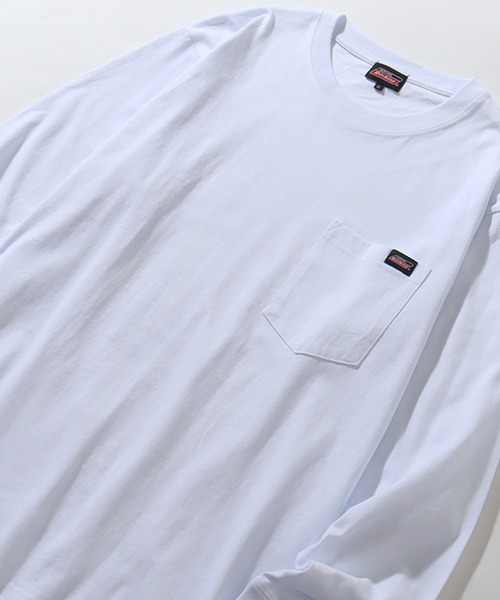 Dickies(ディッキーズ)の「【GENUINE DICKIES/ジェニュインディッキーズ】ポケット付き 長袖 リブ Tシャツ(Tシャツ/カットソー・メンズ・ネイビー/ホワイト/ブラック/アッシュグレー/ダークブルー・XL/M/L)」の14枚目の写真