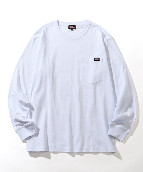 Dickies(ディッキーズ)の「【GENUINE DICKIES/ジェニュインディッキーズ】ポケット付き 長袖 リブ Tシャツ(Tシャツ/カットソー・メンズ・ネイビー/ホワイト/ブラック/アッシュグレー/ダークブルー・XL/M/L)」の17枚目の写真