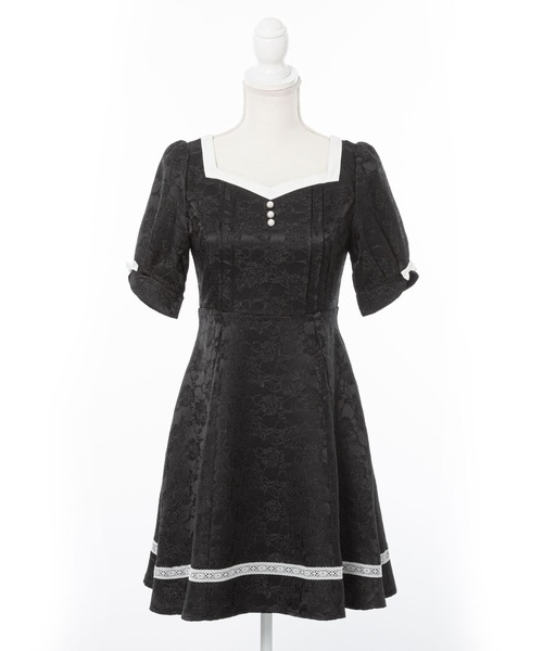 ハートネックお嬢様ワンピース（ワンピース）｜DearMyLoveRose（ディアマイラブローズ）