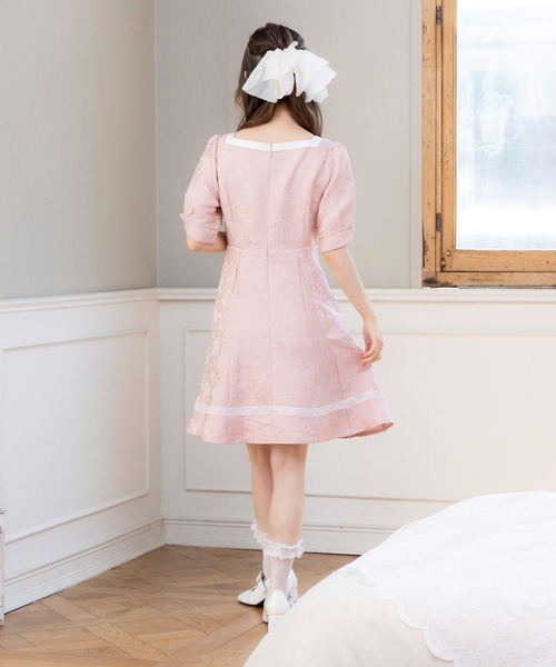 ハートネックお嬢様ワンピース（ワンピース）｜DearMyLoveRose（ディアマイラブローズ）