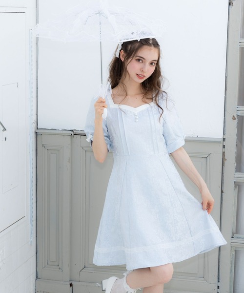 ハートネックお嬢様ワンピース（ワンピース）｜DearMyLoveRose（ディア