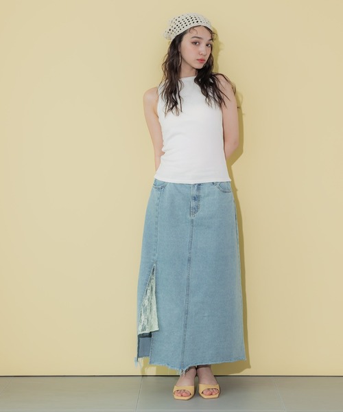 coca（coca）（コカ）の「カップ付きボートネックタンクトップ（タンクトップ・レディース・ホワイト/その他1/チャコール/ブラック・L/S/M）」の18枚目の写真