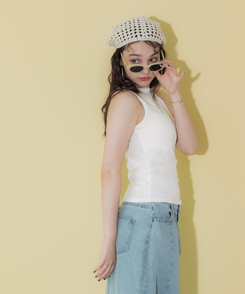 coca（coca）（コカ）の「カップ付きボートネックタンクトップ（タンクトップ・レディース・ホワイト/その他1/チャコール/ブラック・L/S/M）」の19枚目の写真