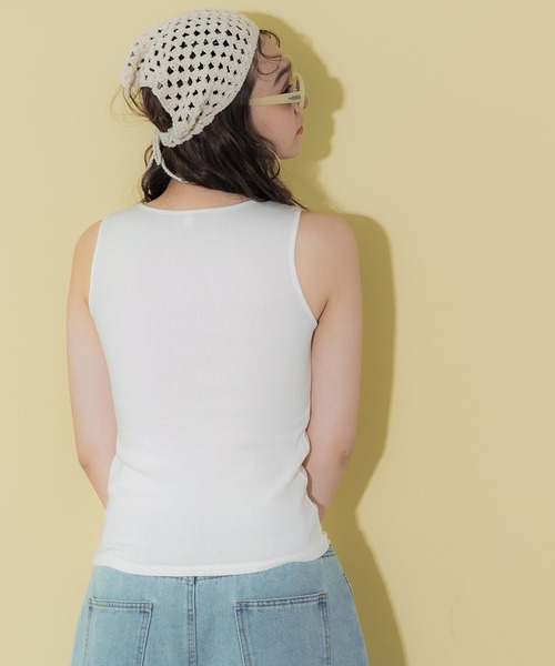 coca（coca）（コカ）の「カップ付きボートネックタンクトップ（タンクトップ・レディース・ホワイト/その他1/チャコール/ブラック・L/S/M）」の20枚目の写真