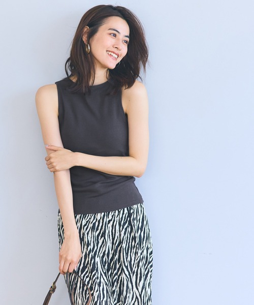 coca（coca）（コカ）の「カップ付きボートネックタンクトップ（タンクトップ・レディース・ホワイト/その他1/チャコール/ブラック・L/S/M）」の13枚目の写真